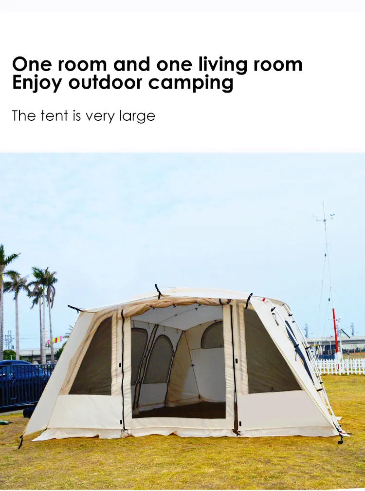 Grande Tente d'Extérieur Brise-soleil Windproof Party Event Family Camping Tent