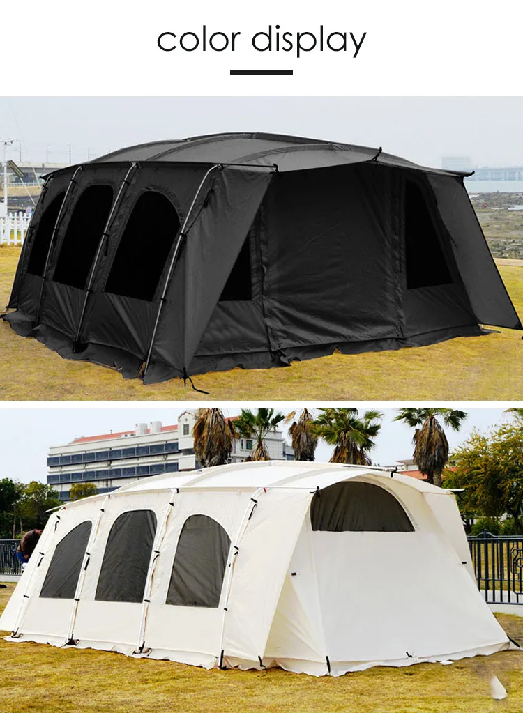 Grande Tente d'Extérieur Brise-soleil Windproof Party Event Family Camping Tent