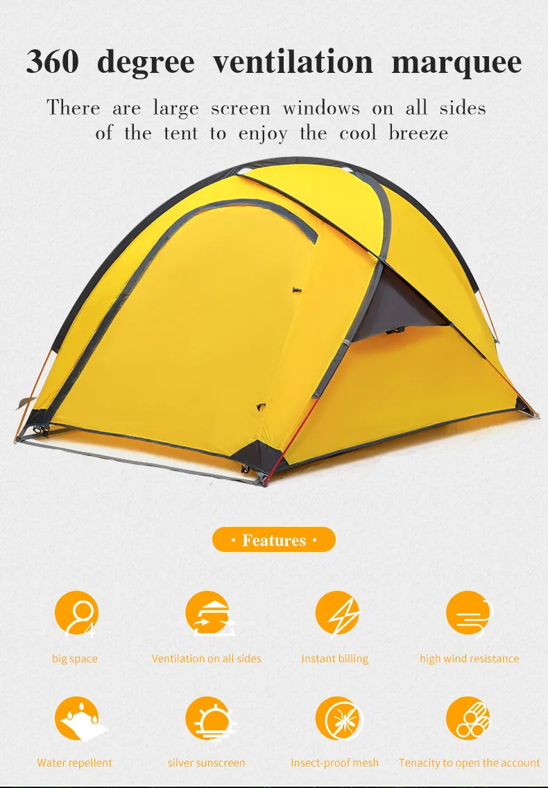 Большая семейная палатка Glamping Tent Роскошная дышащая палатка для кемпинга