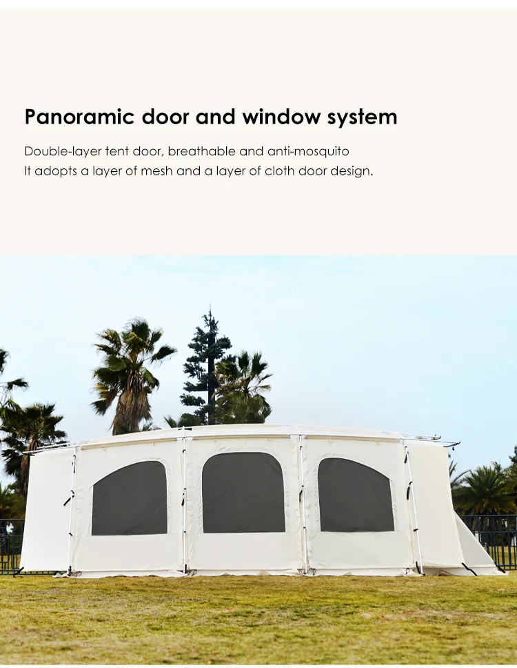 Grande Tente d'Extérieur Brise-soleil Windproof Party Event Family Camping Tent