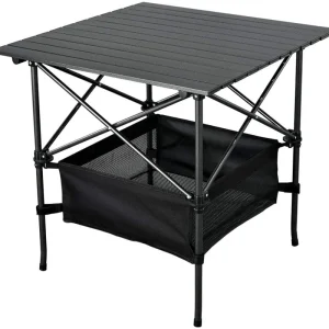 Leichter quadratischer tragbarer Aluminium-Rollup-Picknick-Camping-Klapptisch mit einfacher Tragetasche
