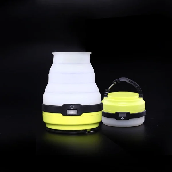 Outdoor Portable Solar Silicone LED Camping Lamp Retractable Multifunctional Light USB Charging Camping Lantern