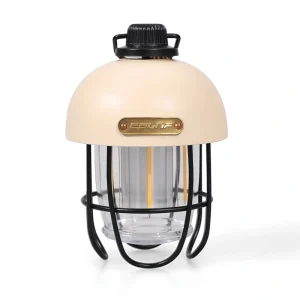 Lampada da campeggio a ghianda d'epoca per il campeggio all'aperto, portatile a LED e con ricarica USB