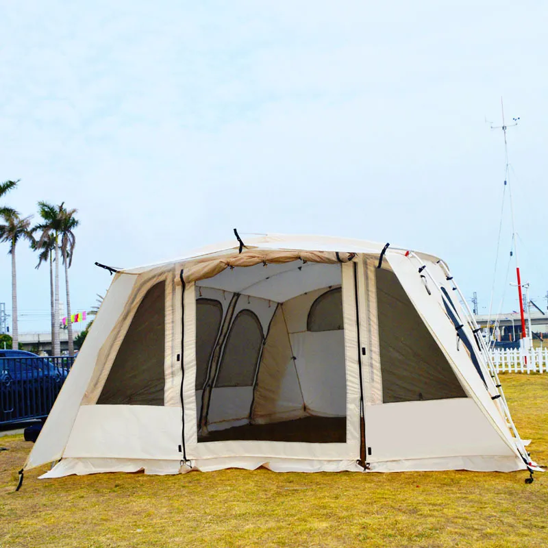 Large Outdoor Tent Windproof Sun Shade Party Event Family Camping Tent